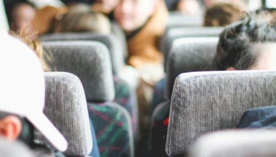 Photo des passagers durant le voyage en autobus