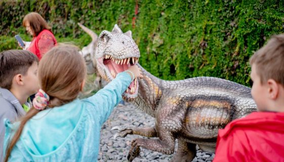 Enfants en visite dans un parc, sortie scolaire en autocar